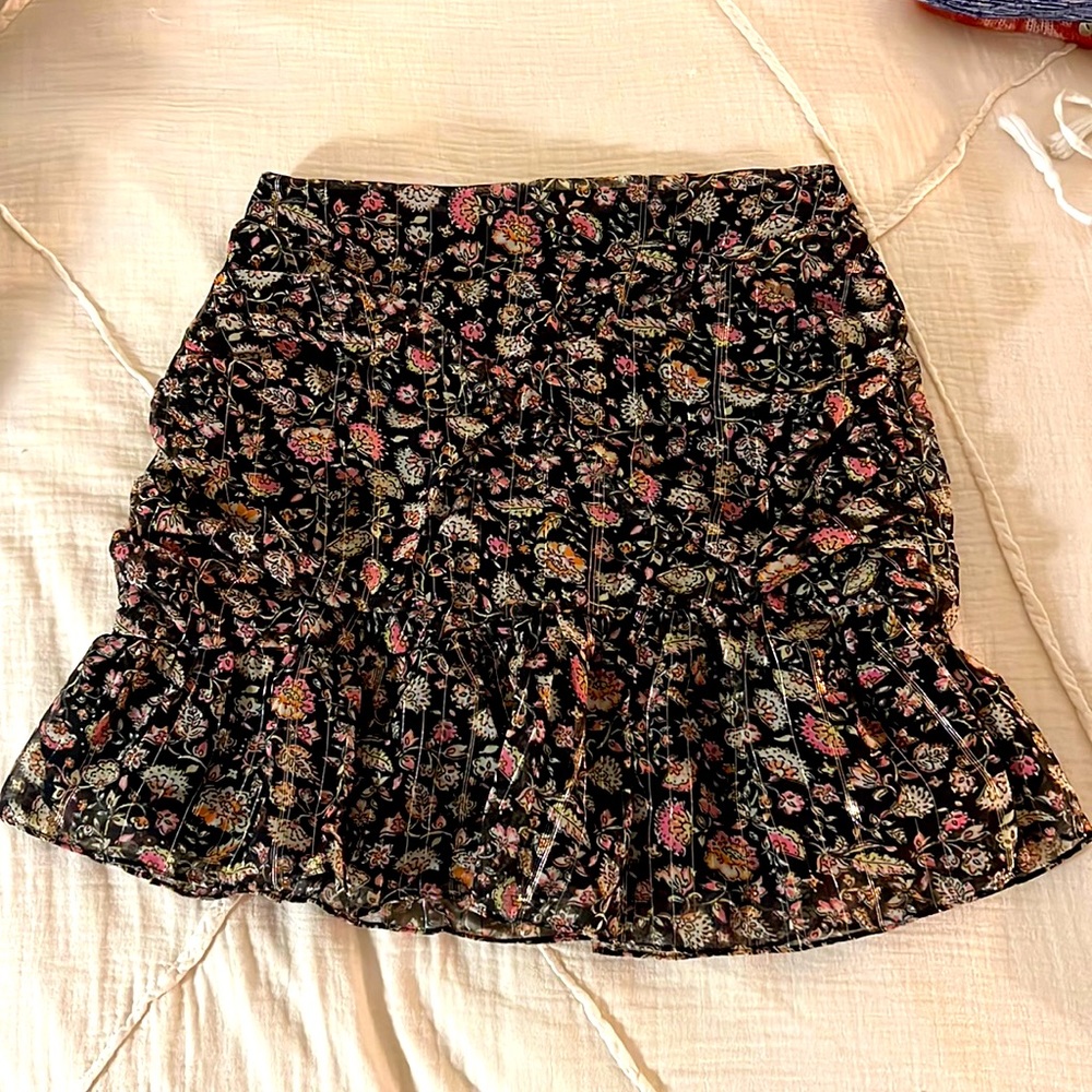 Mango floral mini skirt